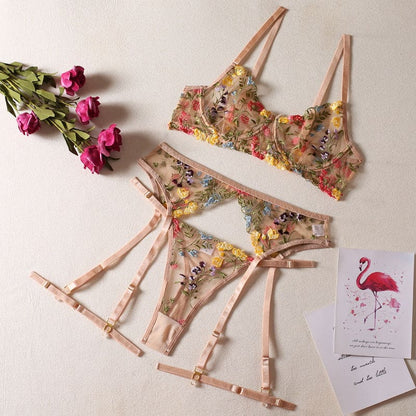 Floral Lingerie Set - Egirldoll