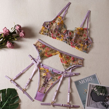 Floral Lingerie Set - Egirldoll