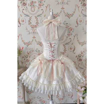 【Full Payment Reservation】Soft Gothic Cross Barbie Doll Halter Lolita Dress EG17397 - Egirldoll