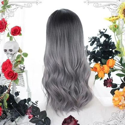 Gentle Lolita Silvery Gray Long Curls Hair EG15151 - Egirldoll