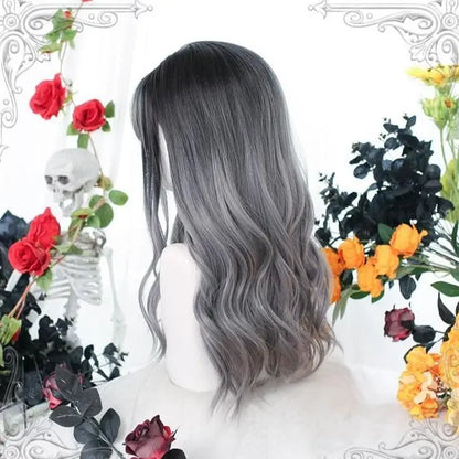 Gentle Lolita Silvery Gray Long Curls Hair EG15151 - Egirldoll