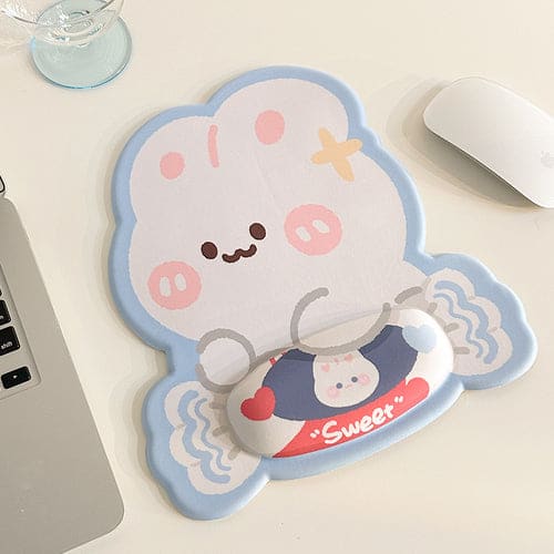 GG Cute White Rabbit Candy Mouse Pad ON581 - Mouse pad -