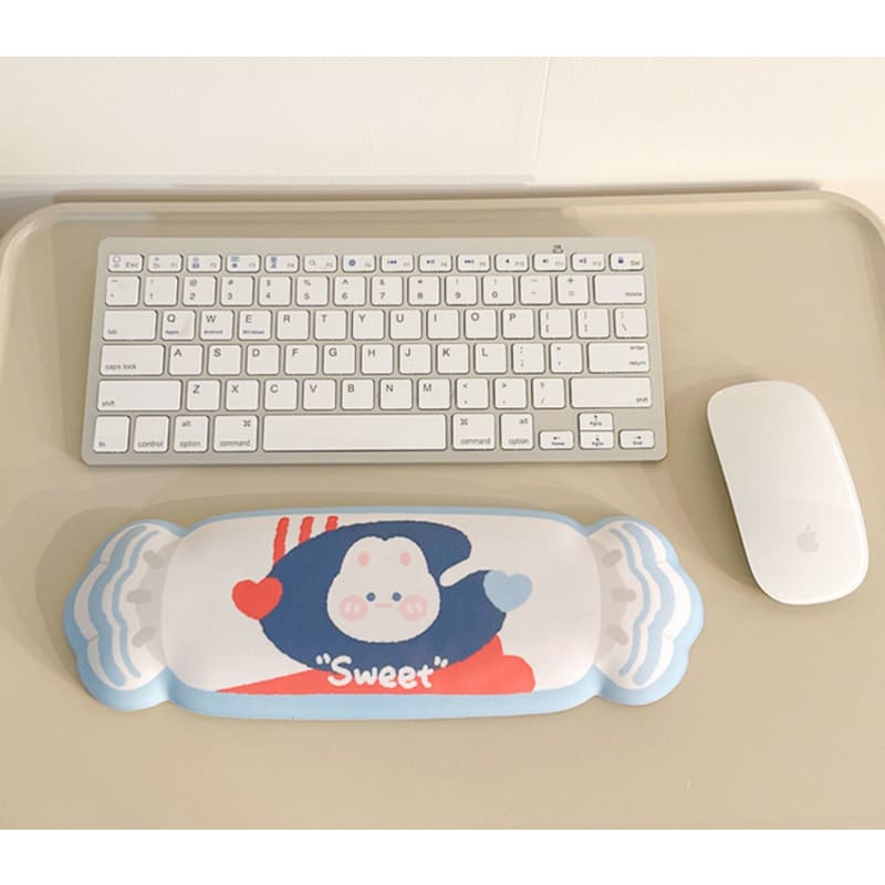 GG Cute White Rabbit Candy Mouse Pad ON581 - Mousepad