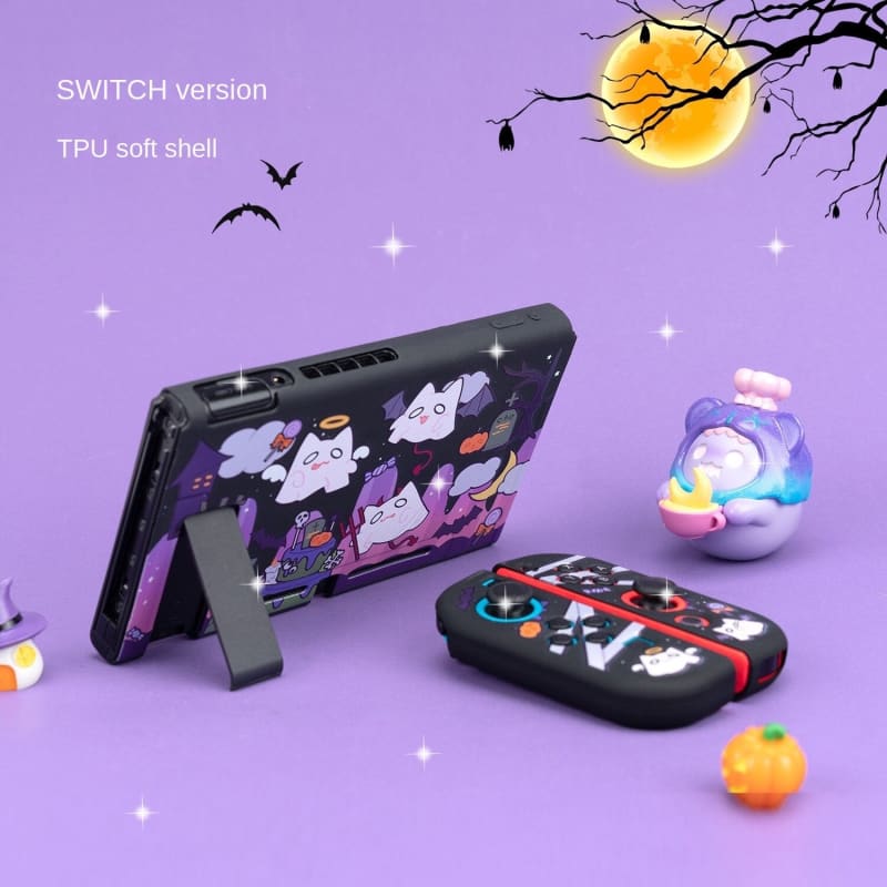 GG Kawaii Ghost Cats Nintendo Switch Oled Protective Skin ON521 - Egirldoll