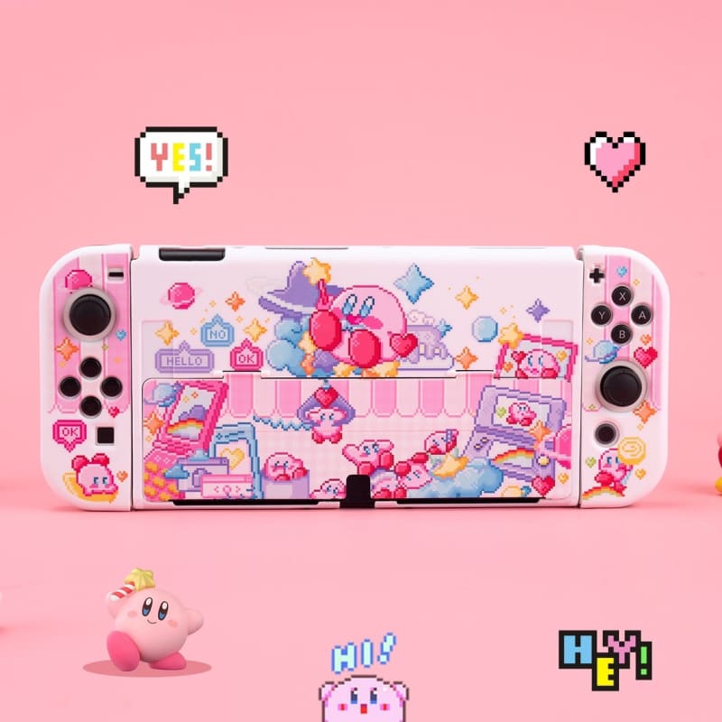 GG Nintendo Switch Oled Pink Pastel Kirbi Protective Skin