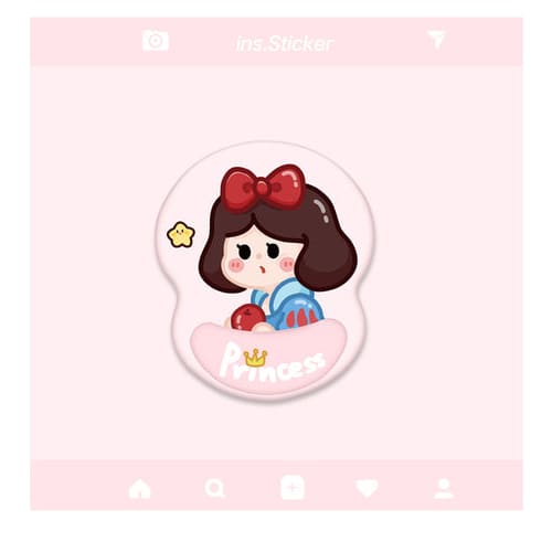 GG Snow White Princess Mouse Pad ON584 - Mouse pad 01 -