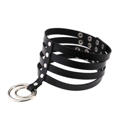 Gothic 4 Layer Collar Choker Necklace EG0019 - Egirldoll