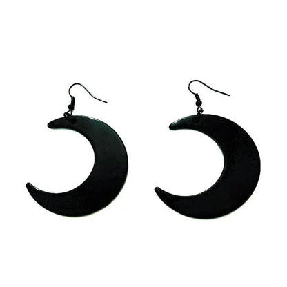 Gothic Acrylic Moon Earrrings EG249 - Egirldoll