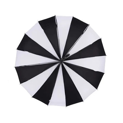 Gothic Black And White Pagoda Windproof Umbrella EG0051 - Egirldoll