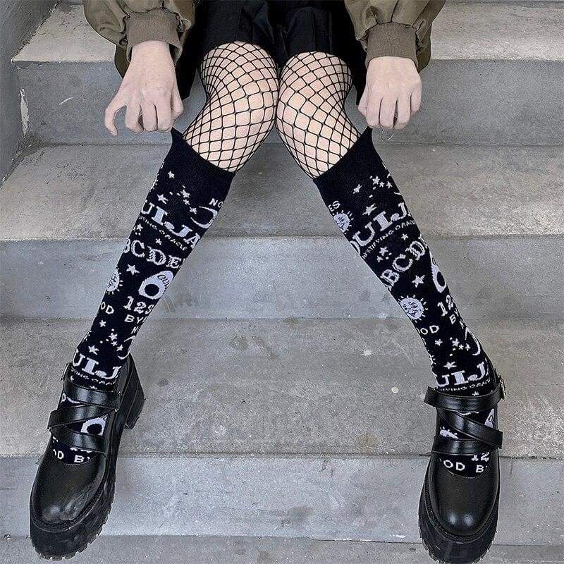 Gothic Black Punk Stockings EG16663 - Egirldoll