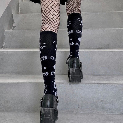 Gothic Black Punk Stockings EG16663 - Egirldoll