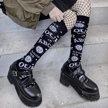 Gothic Black Punk Stockings EG16663 - Egirldoll