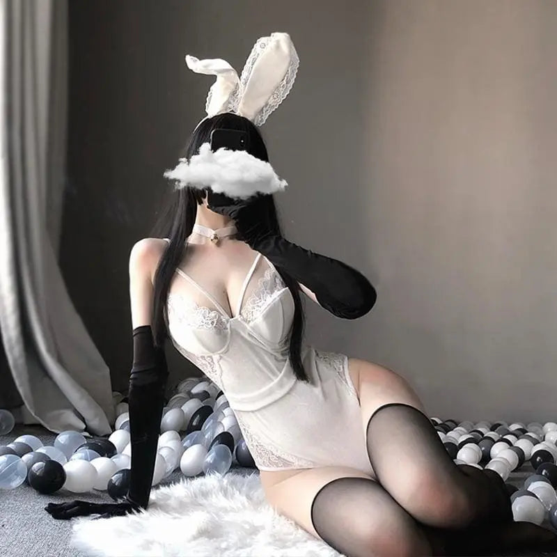 Gothic Bunny Girl Lingerie Set (Available in 3 colors) EG248 - Egirldoll