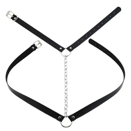 Gothic Chain Front Strap Body Harness EG0102 - Egirldoll