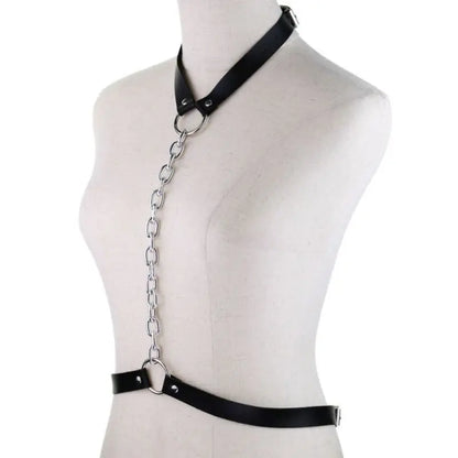 Gothic Chain Front Strap Body Harness EG0102 - Egirldoll