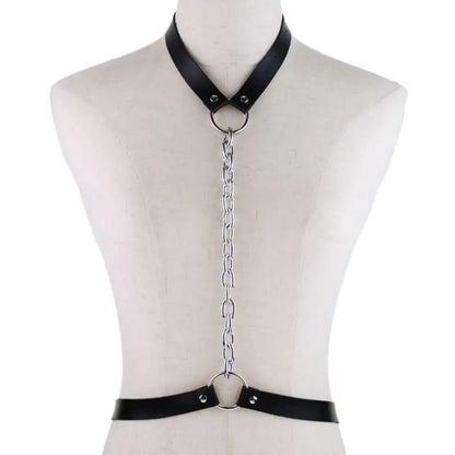 Gothic Chain Front Strap Body Harness EG0102 - Egirldoll