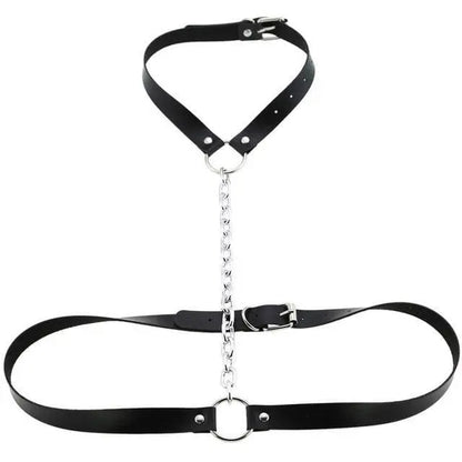 Gothic Chain Front Strap Body Harness EG0102 - Egirldoll