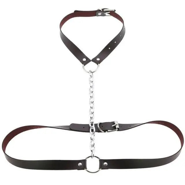 Gothic Chain Front Strap Body Harness EG0102 - Egirldoll