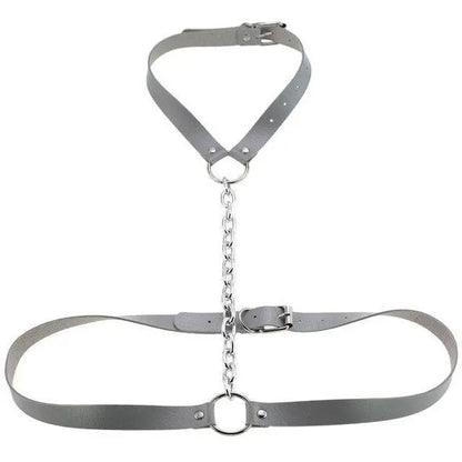 Gothic Chain Front Strap Body Harness EG0102 - Egirldoll