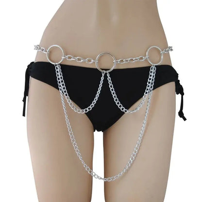 Gothic Chain O-Ring Waist Belt EG316 - Egirldoll