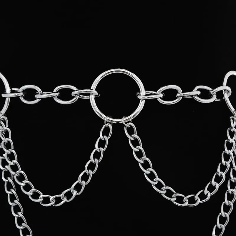 Gothic Chain O-Ring Waist Belt EG316 - Egirldoll