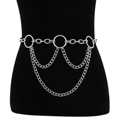 Gothic Chain O-Ring Waist Belt EG316 - Egirldoll