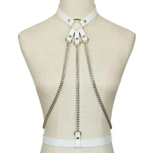 Gothic Choker Chain Waist Harness EG0114 - Egirldoll