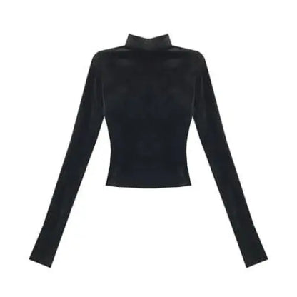 Gothic Classic Velvet Long Sleeve Top EG041 - Egirldoll