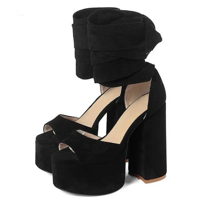 Gothic Classy Ankle Strap Platform Sandals EG0119 - Egirldoll