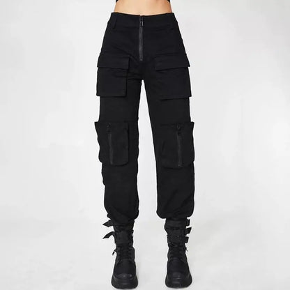 Gothic Cyberpunk Techwear Cargo Pants EG029 - Egirldoll