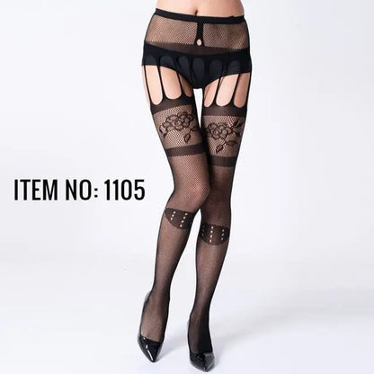 Gothic Embroidery Sexy Stockings Lingerie Pantyhose EG0181 - Egirldoll