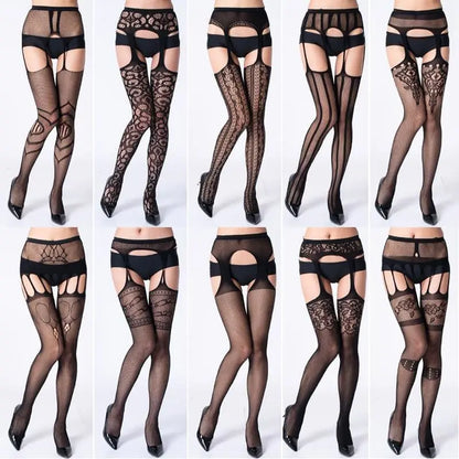 Gothic Embroidery Sexy Stockings Lingerie Pantyhose EG0181 - Egirldoll