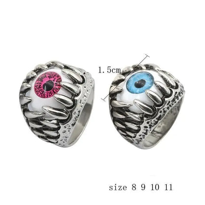 Gothic Evil Eyes Halloween Ring For Men Women EG255 - Egirldoll