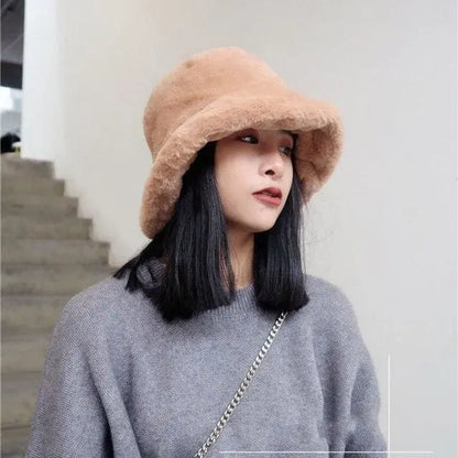 Gothic Faux Fur Bucket Hat EG0189 - Egirldoll