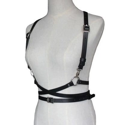 Gothic Faux Leather Body Harness Belt EG0192 - Egirldoll