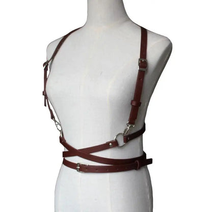 Gothic Faux Leather Body Harness Belt EG0192 - Egirldoll