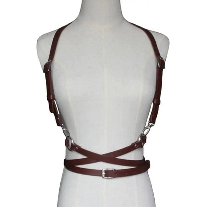 Gothic Faux Leather Body Harness Belt EG0192 - Egirldoll