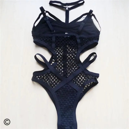 Gothic Fishnet Bodysuit (Available in size XS to 5XL) EG483 - Egirldoll