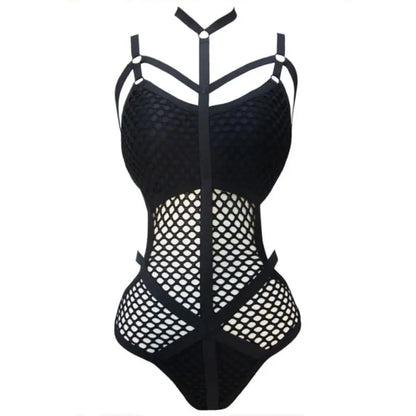 Gothic Fishnet Bodysuit (Available in size XS to 5XL) EG483 - Egirldoll