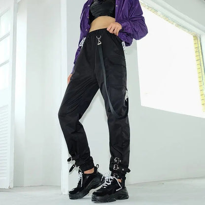 Gothic Grunge Buckle Strap Pants EG196 - Egirldoll