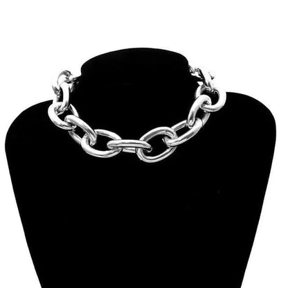 Gothic Grunge Chain Choker Necklace EG015 - Egirldoll