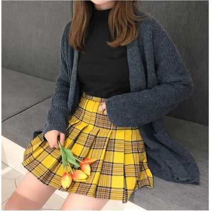 Gothic Grunge Harajuku Pleated Plaid Skirt (S to 5XL) EG0303 - Egirldoll