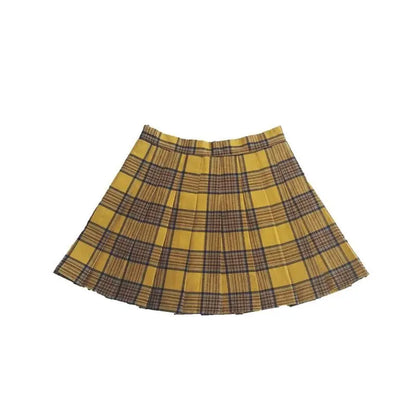 Gothic Grunge Harajuku Pleated Plaid Skirt (S to 5XL) EG0303 - Egirldoll