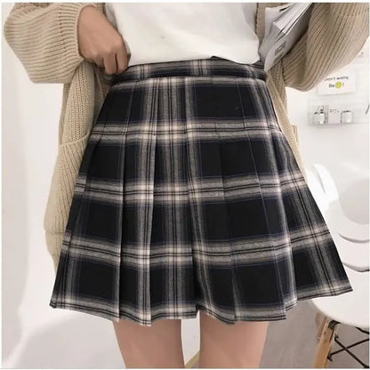 Gothic Grunge Harajuku Pleated Plaid Skirt (S to 5XL) EG0303 - Egirldoll