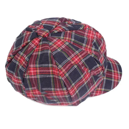 Gothic Grunge Plaid Newsboy Hat EG0332 - Egirldoll