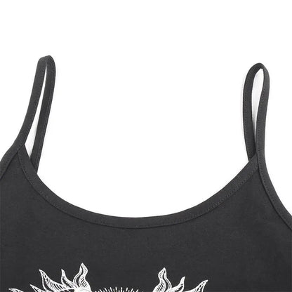 Gothic Grunge Sun Moon Tank Top EG0368 - Egirldoll