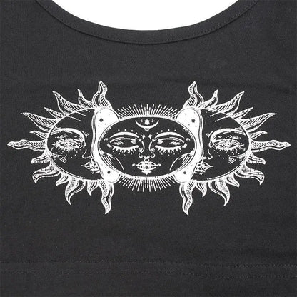 Gothic Grunge Sun Moon Tank Top EG0368 - Egirldoll