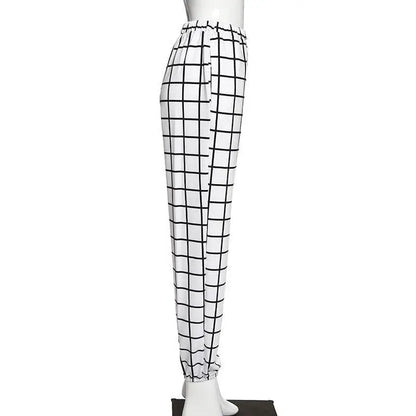 Gothic Grunge Two-Tone Checkered Pants EG057 - Egirldoll