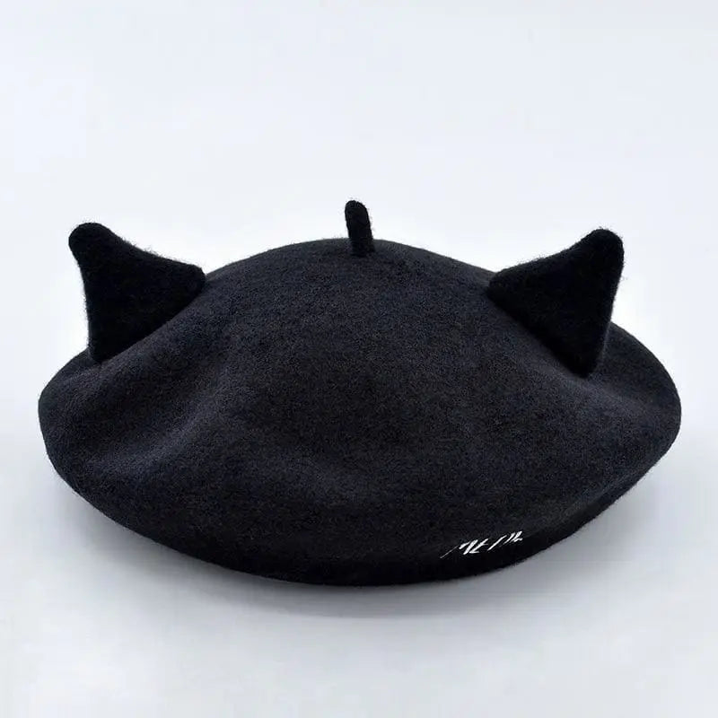 Gothic Harajuku Cat Ears Beret Hat EG468 - Egirldoll