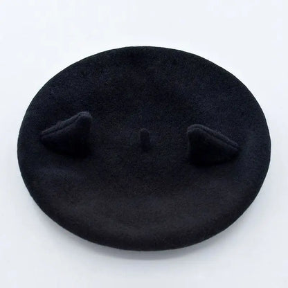 Gothic Harajuku Cat Ears Beret Hat EG468 - Egirldoll